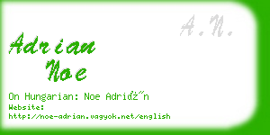 adrian noe business card